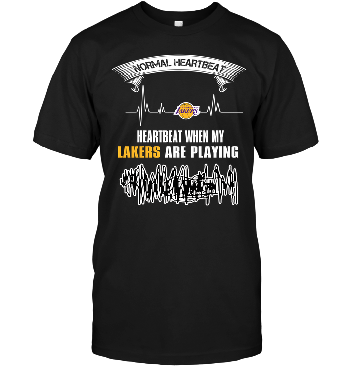Los Angeles Lakers "game Day Heartbeat" T-Shirt